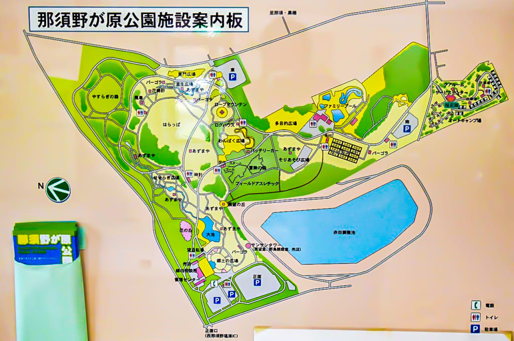 那須野が原公園オートキャンプ場のマップ